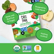 Once Upon a Farm Organic Tractor Wheels Toddler Bar, Apple, Sweet Potato & Spinach 5 Count