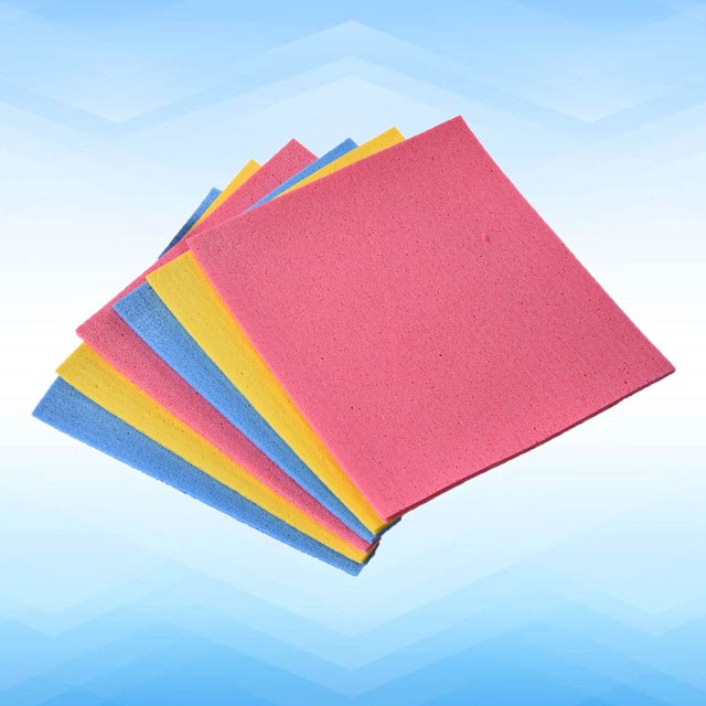COMPUKAS 4Ud Toalla Para Platos De Esponja Celulosa Con Alta Absorción Y Uso En Utensilios Cocina