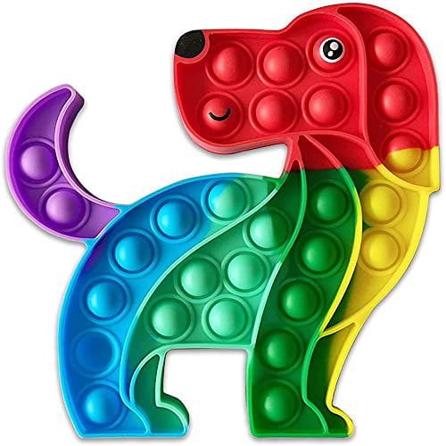 Push Pop Bubble It Silicone Sensory Fidget Toy Autism Stress Relief Game Animals 