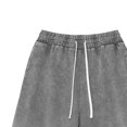 thumbnail image 2 of Jalioing Womens Cotton Shorts Casual Solid Color Elastic Waist Drawstring Shorts Loose Basic Summer Lounge Shorts, 2 of 5