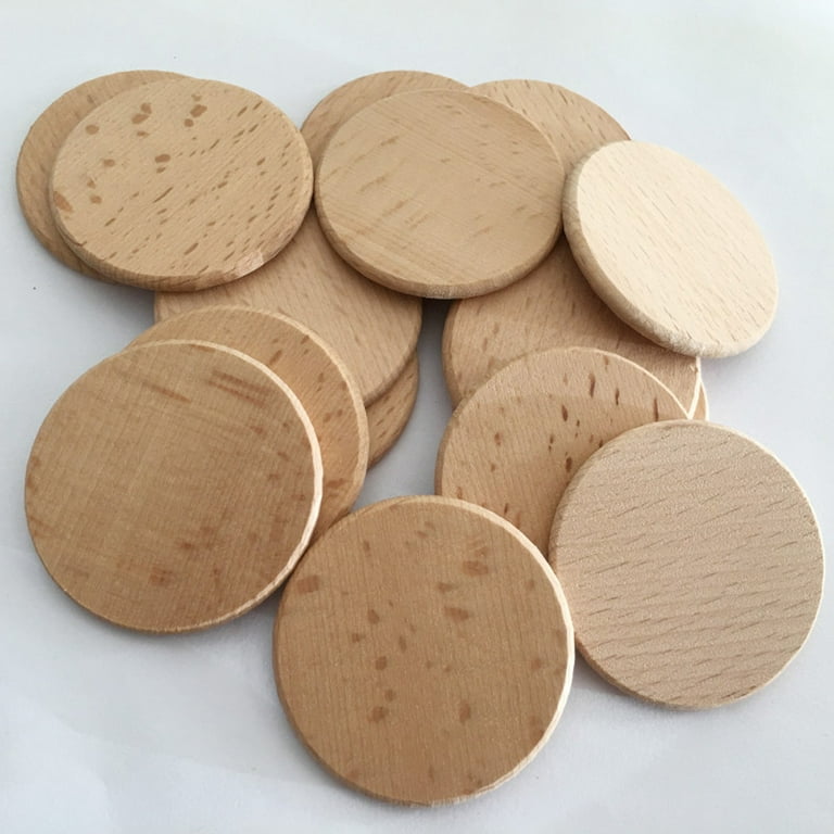 6-Pack Round Textured Print Wood Coasters for Drinks, Bar, Kitchen Home,  Living Room, Tabletop Protection, Wood Pieces with Rope for Crafts, DIY  Projects (4 In)