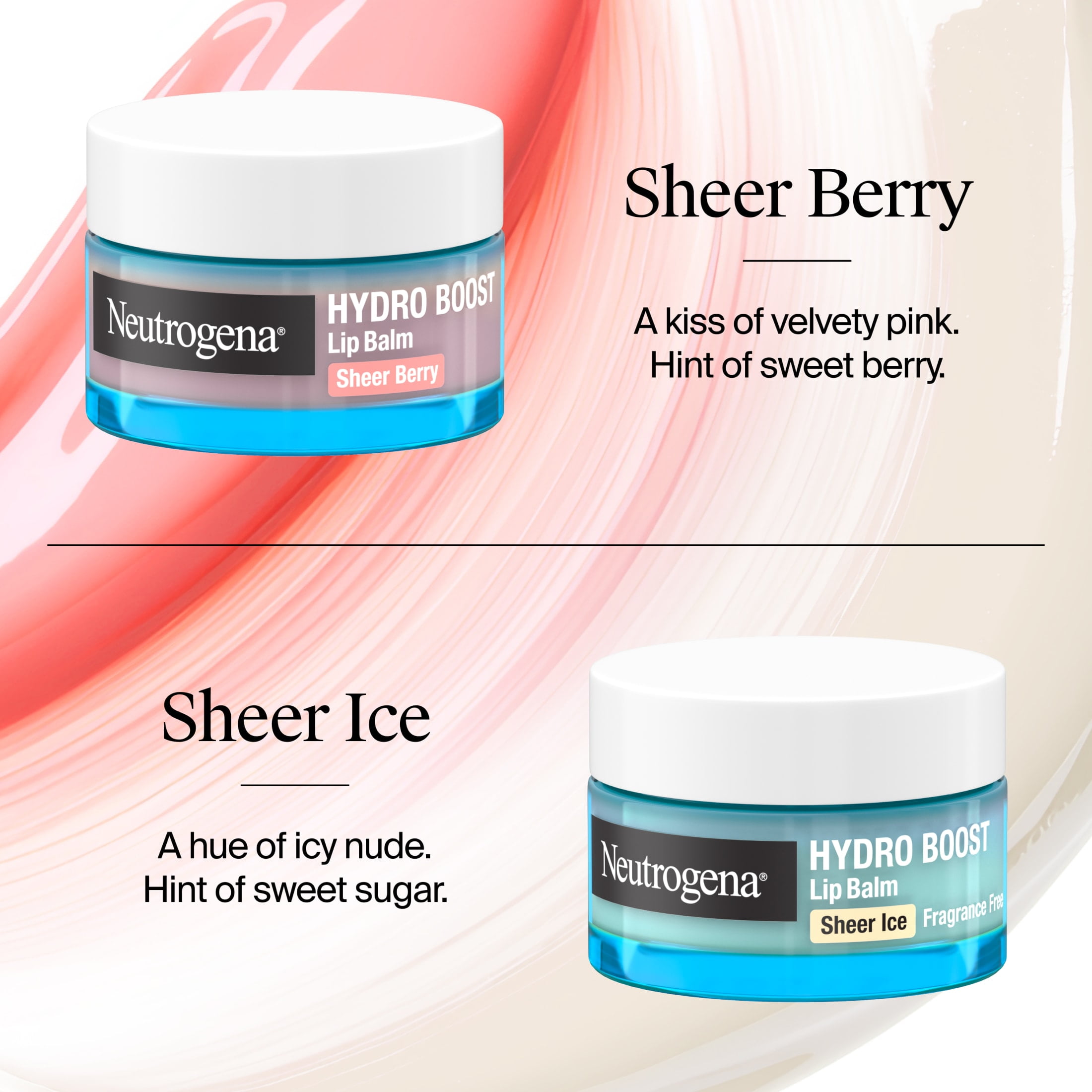 Neutrogena Hydro Boost Hyaluronic Acid Lip Balm, Sheer Berry, 0.5 oz