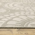 thumbnail image 4 of HomeRoots 8' x 10' Gray and Ivory Geometric Stain Resistant Indoor Outdoor Area Rug, 4 of 10