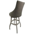 thumbnail image 2 of Tobias Designs Bello 34" Swivel Solid Wood Extra Tall Bar Stool in Smoke Gray, 2 of 3