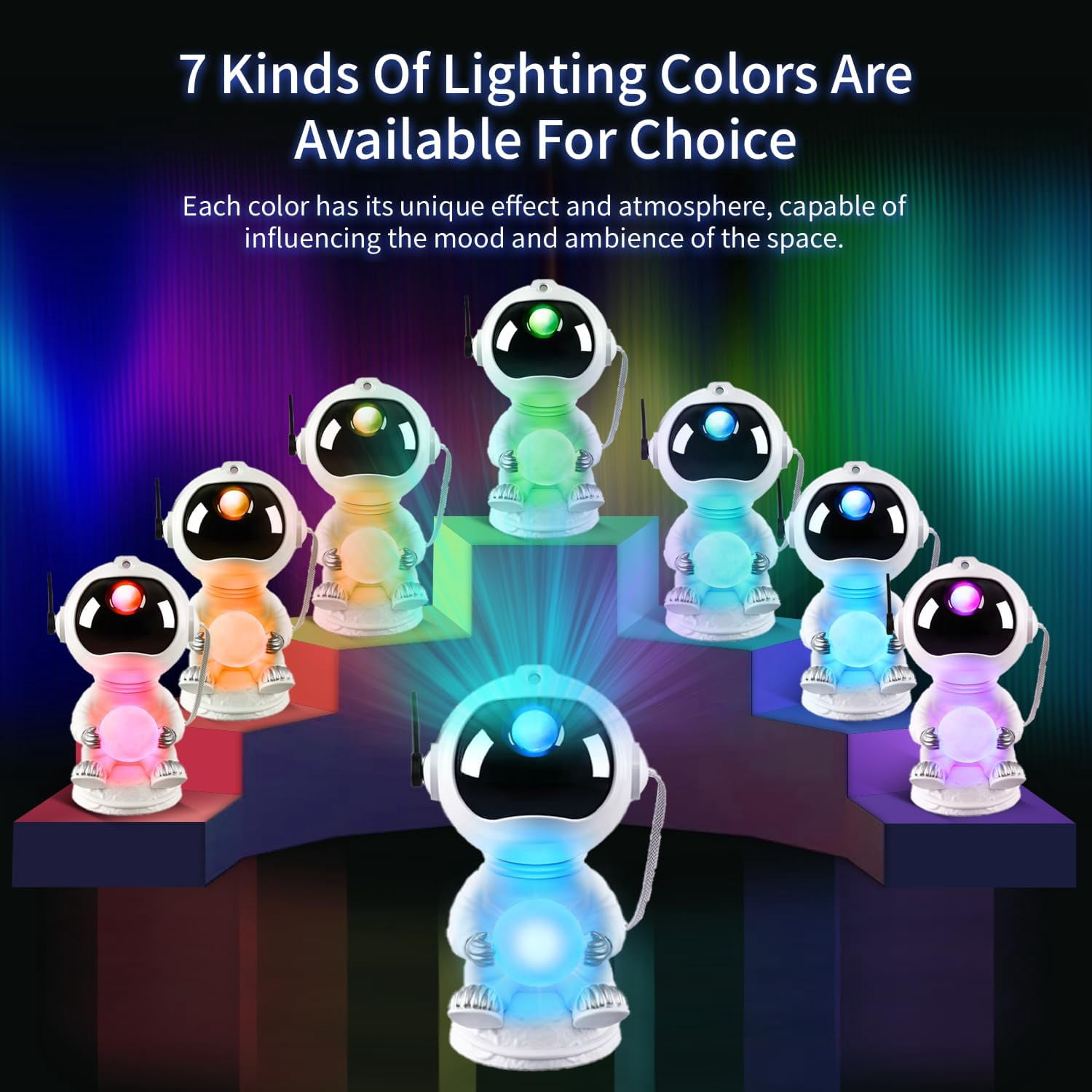 Astronaut Star Projector Galaxy Night Light, Space Projector, 2024 Upgrade Starry Nebula Ceiling Projection Lamp Remote Control for Party Wedding Garden Indoor Décor Gifts for Kids Adults Standing