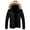Black, variant on comerut Winter Down Coat Extra Thick Highly Warm Padded High Collar Men Jacket for Outdoor