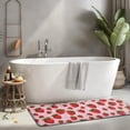 thumbnail image 2 of Red Strawberry Plants Fruit Dot Pink Pattern Kitchen Rug Mat,Kitchen Runner Rugs Non Skid Washable,Decorative Kitchen Floor Mats for Kitchen,Sink,Laundry,17"x47.2", 2 of 7