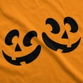 thumbnail image 2 of Maternity Twin Pumpkin Faces T Shirt Cute Halloween Jack-O-Lantern Pregnancy Tee, 2 of 7