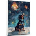 thumbnail image 3 of Pet Decor Starry Night Van Gogh Inspired Dalmatian Dog Pet Canvas Family Friend Peace Oil Painting Art Print Poster Wall Decor, 3 of 6