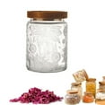 thumbnail image 3 of LAILLSH Vintage Glass Jar With Lid, Glass Storage Containers, Airtight Kitchen Storage Containers For Sugar, Coffee, Tea, Spice, Flour, Candy Cookie, Pasta, Cereal, Cute Decorative Jars - 2025 New🔥, 3 of 9