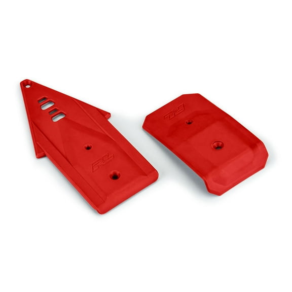Pro-Line Racing Bash Armor F/R Skid Plates Red for ARRMA 3S Vehicles PRO639507