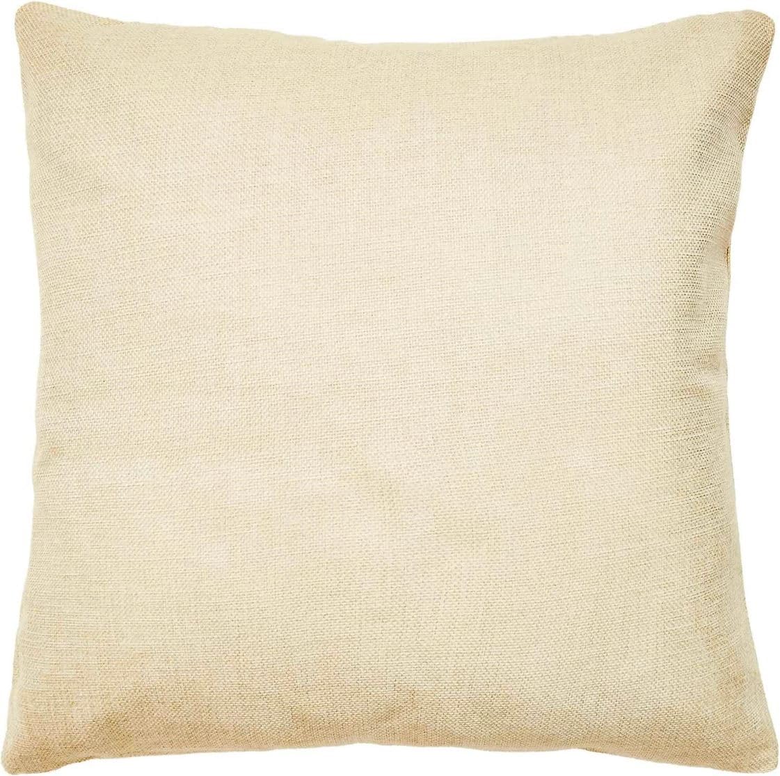 4 Count 100% Polyester Linen Canvas Sublimation Blank 18"x18" Throw Pillow Case Cushion Cover Decor DIY Bulk Heat Press Printing
