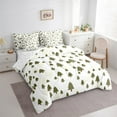 thumbnail image 3 of Feelyou Kids Christmas Bedding Comforter Set 7pcs, Cartoon Xmas Tree King Bedding Sets, Glitter Stars Print Reversible Bed Sheets, Super Cozy Room Decor, 3 of 7