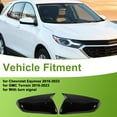 thumbnail image 2 of Reemplazo de tapa de espejo lateral izquierdo y derecho ABS de 1 par en negro brillante para Chevrolet Equinox 2018-2023, 2 of 7