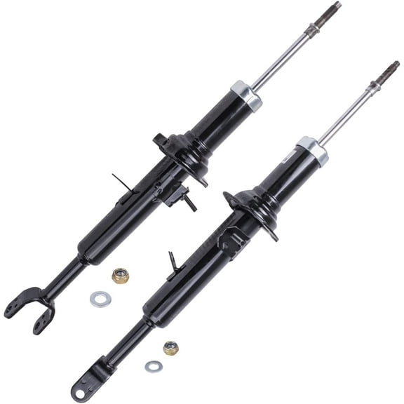 Detroit Axle - Front 2pc Shock Absorbers for 2003-2007 Infiniti G35, 03-06 Nissan 350Z, 2 Shock Absorbers Assembly 2003 2004 2005 2006 2007 Replacement