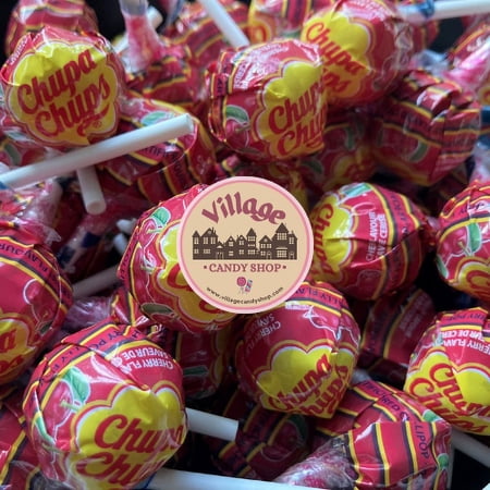 Cherry Chupa Chups Lollipops - 15 Count