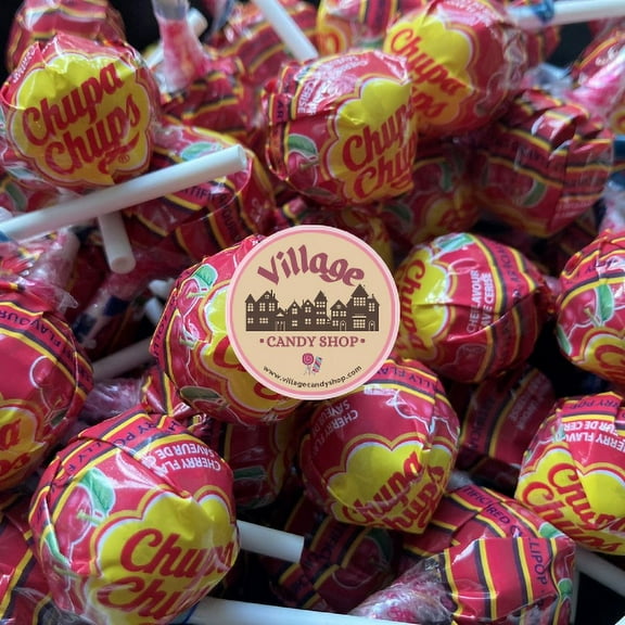 Cherry Chupa Chups Lollipops - 15 Count