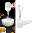 thumbnail image 3 of Cordless Electric Hand Mixer USB Rechargeable Handheld Eggbeater Milk Frother With 2 Stir Sticks For Home, 3 of 8