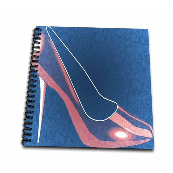 3dRose, Decorative Red Shoe - High Heel - Womens Fashion, Mini Notepad 4 x 4 inch