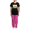 thumbnail image 4 of CafePress - Ray Of Sunshine Pajamas - Women's Short Sleeve Print T-Shirt and Pants Dark Cotton Pajama Set, 4 of 7