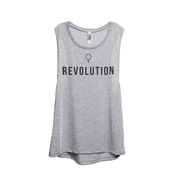 Thread Tank Female Revolution Women's Sleeveless Muscle Tank Top Sport Grey Small