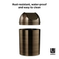 thumbnail image 2 of Umbra 2.5 gal Mezzo Plastic Swing Top Lid Bathroom Trash Can, Bronze, 2 of 13