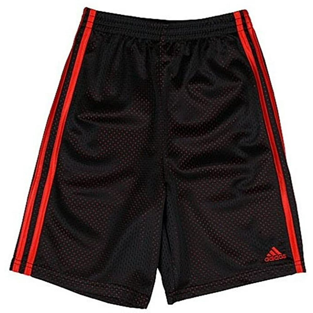 Adidas ADIDAS BOYS SHORTS SZ 5 RED BLACK SHORTS PANTS BASKETBALL