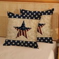 thumbnail image 2 of 4th of July Pillow Covers 18x18 Pack of 2 Independence Day American Stars Throw Pillow Covers Outdoor Decoration,Memorial Day Patriotic Vintage Pillowcase Decorative Cushion Case for Home Sofa, 2 of 6