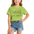 thumbnail image 2 of Toddler Kids Girls Boys T Shirts Short Sleeve Soft Summer Roundneck Tee Print Comfort Fit Top Blend Shirt For Casual Blouse 10-12 Years, 2 of 5