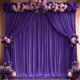 thumbnail image 1 of Cortinas de fondo PARTISKY de poliéster morado oscuro de 4 x 3 m, 1 of 7