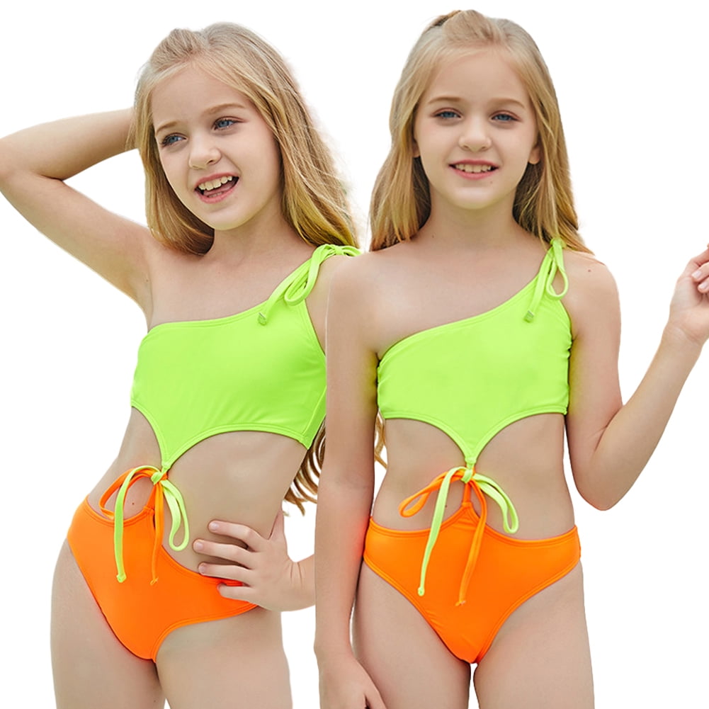 KYAIGUO Kids Teen Girls Swimsuits Bathing Suit Swimwear Big Girls