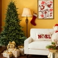 thumbnail image 5 of LAMPHOME 7FT PE/PVC Mixed Christmas Tree - 2257 Lush Tips, 3-Part Hinged, Metal Stand for Festive Ambiance, 5 of 8