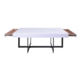 thumbnail image 6 of Furniture of America Ariadne 2-Drawer Wood White and Gun Metal Coffee Table, 6 of 12