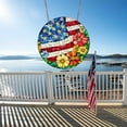 thumbnail image 3 of American Flag Stained Glass Window Hanging Suncatcher Stained Glass Suncatcher Acrylic Handmade Window Hangings Colored Glass Suncatcher Wall Art Home Decor Gift for Women Mother's Day, 3 of 5