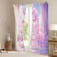 thumbnail image 3 of jejeloiu Cute Toy Bear Black Out Curtains,Pink Anime Girls Curtains Pack of 2 (42x63 Each) For Princess, 3 of 6