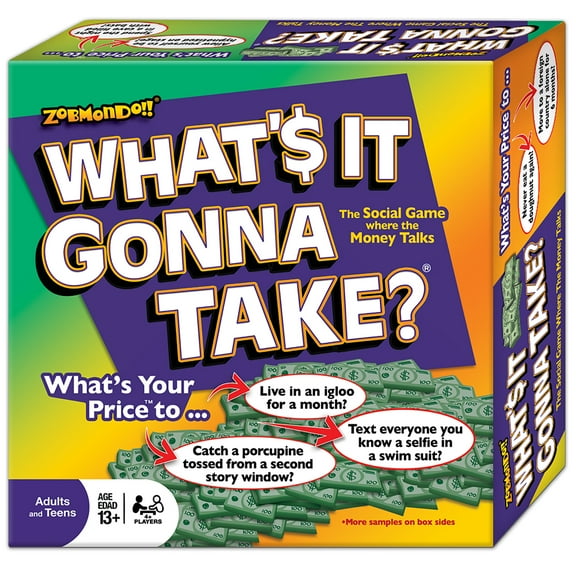 Zobmondo!! What's It Gonna Take Board Game, Adults & Teens 13 years