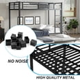 thumbnail image 6 of Twin XL over Twin XL Metal Bunk Bed with Twin Trundle, Heavy Duty Frame, Black, 6 of 8