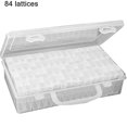 thumbnail image 1 of Caja transparente de rejilla 42/84, caja de almacenamiento de pintura de diamante con cuentas hecha a mano Diy, 1 of 5