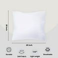 thumbnail image 6 of Gold Textiles White Throw Pillows Insert 4 Piece 16x16 inches Polyester Sham Stuffer Bed Cushion, 6 of 6