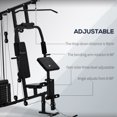 thumbnail image 4 of CoSoTower Multifunction Home Power Exercise Gym System Weight Training Exercise Workout Station Fitness Strength Machine for Whole Body Training Black, 4 of 7