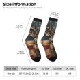 thumbnail image 2 of Fotbe American Flag Deer Art Calcetas Largas con Estampado para Hombre y Mujer – Calcetas de Compresión Transpirables y Elásticas, Viajar y Uso Diario Talla 5-11, 2 of 6