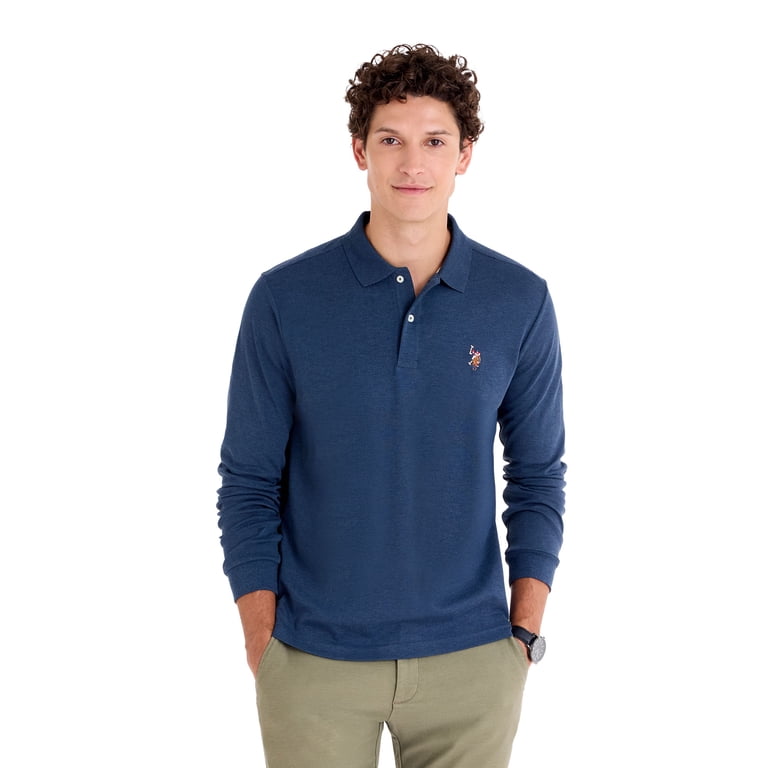 U.S. Polo Assn. Men's Long Sleeve Interlock Polo photo 2