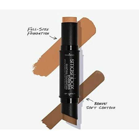 - SmashBox Studio Skin Shaping Foundation Stick - 3-3 Warm Medium Beige Plus Soft Contour 2 Pc 0.26oz Foundation, 0.14oz Soft Contour