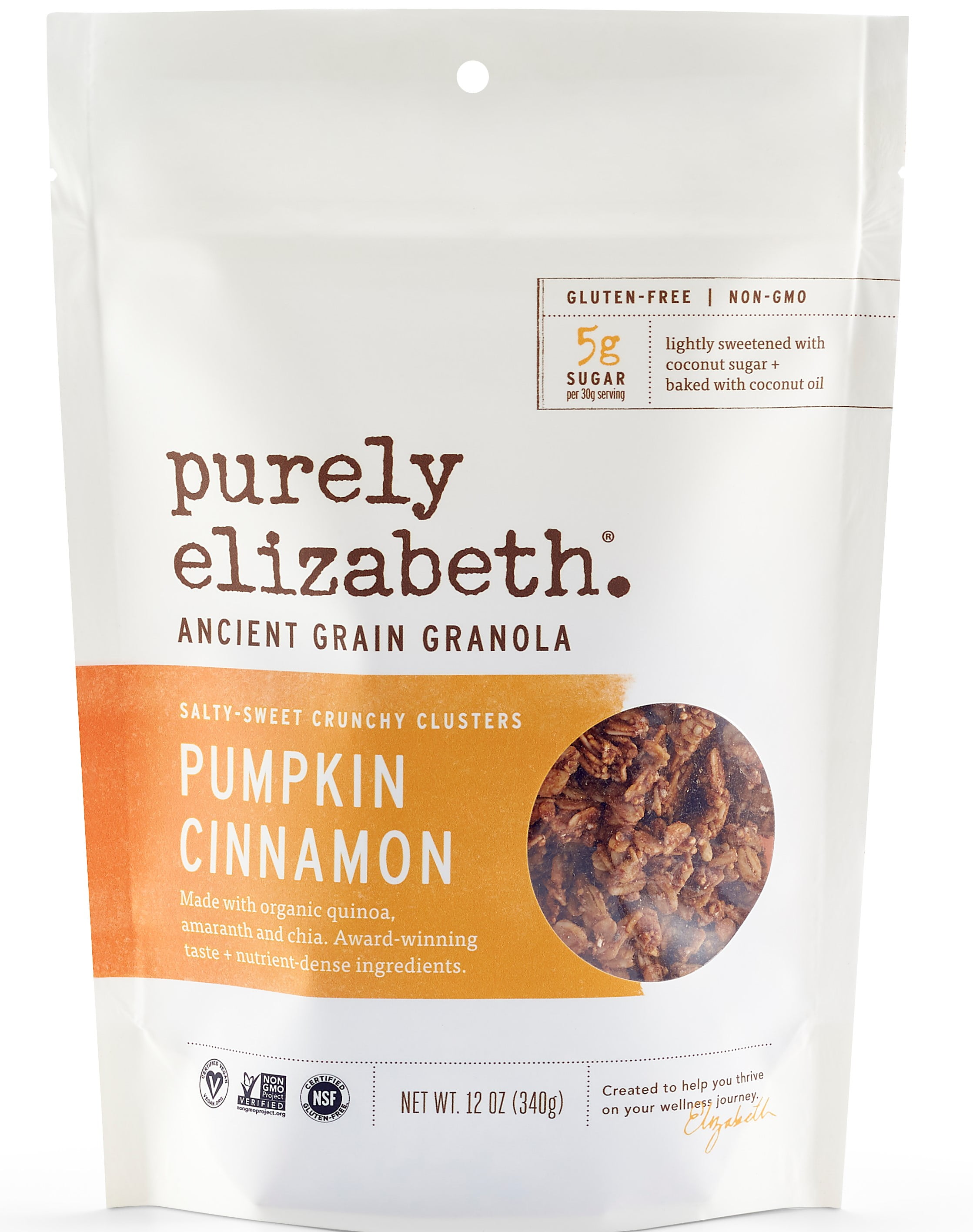 Purely Elizabeth Pumpkin Cinnamon Ancient Grain Granola 12 oz
