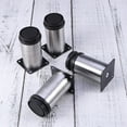 thumbnail image 6 of Masteelf 4pcs Stainless Steel Furniture Support Feet Adjustable Replacement Cabinet Legs Sofa Coffee Table Support Legs for Home (50x120mm), 6 of 8