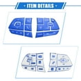thumbnail image 5 of Unique Bargains 13 Pcs Car Interior Steering Wheel Switch Button Decor Cover Trim Compatible for Toyota Highlander 2020-2022, Durable Aluminum Alloy Blue, 5 of 7