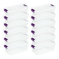 Sterilite 66 Qt Storage Totes, 6 Pack, and 6 Qt Storage Totes, 12 Pack