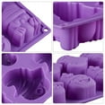 thumbnail image 5 of Halloween Decoration Clearance! Halloween Pumpkin Decorations Halloween Silicone Pumpkin Silicone Mold 8 Cavity Kitchen Baking Tools Purple, 5 of 7
