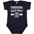 thumbnail image 3 of Inktastic Pennsylvania Awesome Since 1787 Boys or Girls Baby Bodysuit, 3 of 5