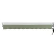 thumbnail image 6 of Awntech 14 Ft Destin Right Motorized Heavy Duty Patio Retractable Awning with Protective Hood (168in x 10.38in x 120in), Sage, 6 of 6